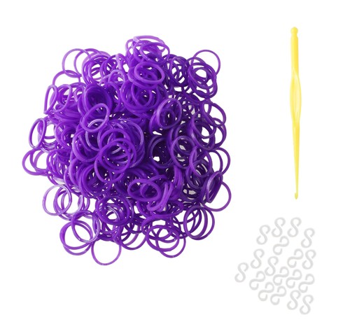 300 purple loom bands - 300,