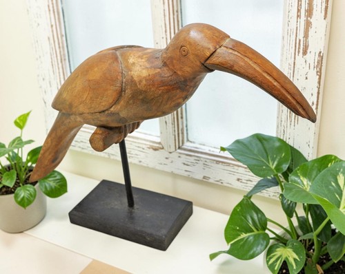 Vintage wooden toucan bird - wooden,