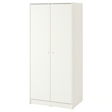 Ikea kleppstad wardrobe - wardrobe, white