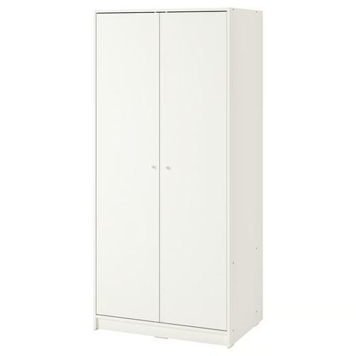 Ikea kleppstad wardrobe - kleppstad, white