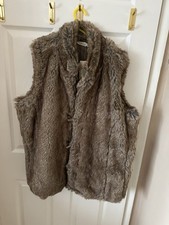 Women's Brown Faux Fur Gilet