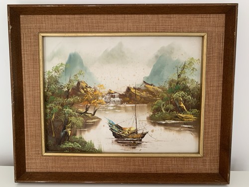 Vintage original oil painting - vintage,