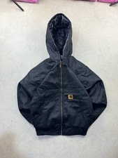 Black Active Wear Heavy Canvas Carhartt Reworked Baggy Jacket / Coat Size Small