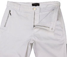 M&S Womens Marks and Spencer White Jeans Size 12 Petite LABEL FAULT