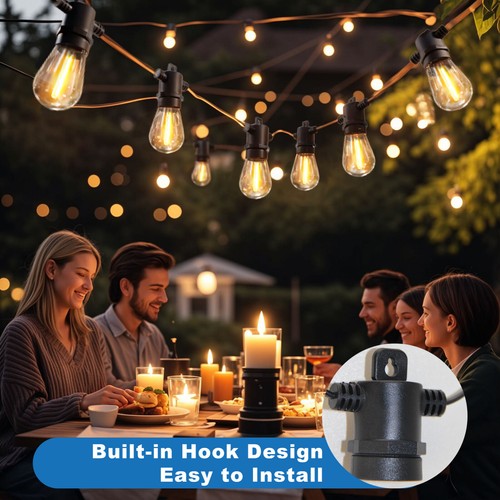 49ft outdoor string lights - outdoor, 15