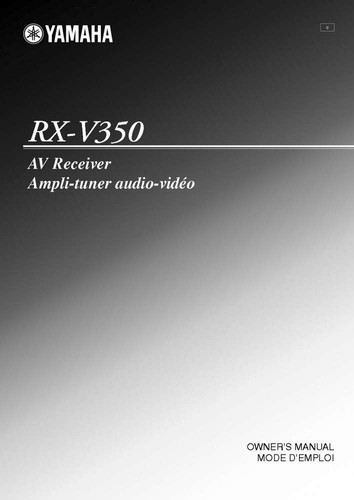 Yamaha v350 receiver owners - receiver,