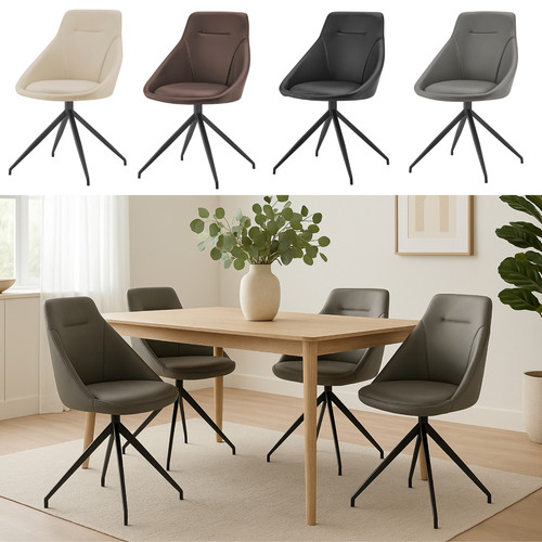 Faux leather swivel - faux,