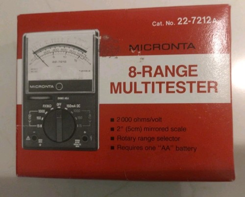 Micronta range multitester - micronta, 8-range