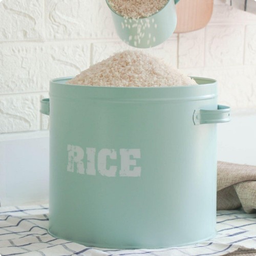 Metal rice storage container - metal,