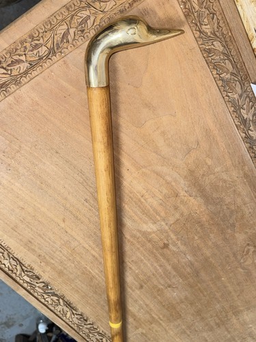 Vintage brass duck head - brass,