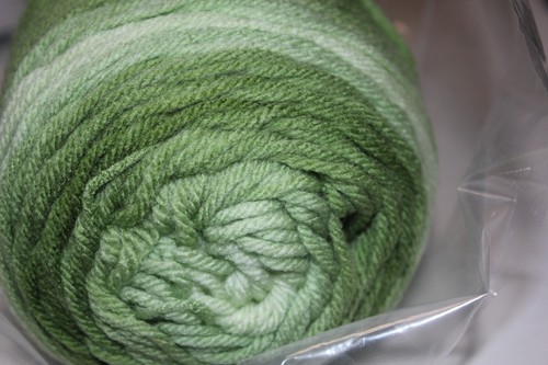 Green aran weight - green, knitting