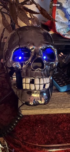 Vintage 90s flashing skull - vintage,