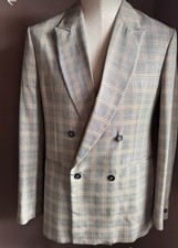 Zara Checked Double Breasted