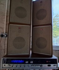 SHARP SR - 156 E SURROUND SOUND 8 TRACK PLAYER + 4 ORIGINAL SHARP SPEAKERS