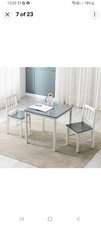 New Grey & White 2 Piece Table