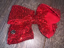JoJo Siwa red sequin hair bow