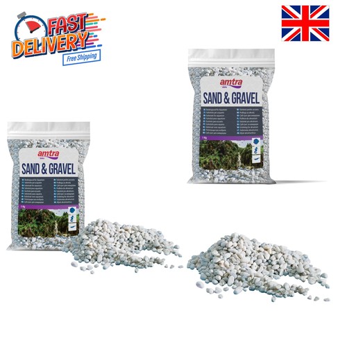 Coarse white natural - white, aquarium