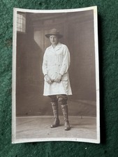 WW1 Women’s Land Army Lady , Stafford Photo Postcard.