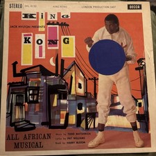 JACK HYLTON PRESENTS 'KING KONG' ALL AFRICAN MUSICAL  VINYL LP 1961 VG+