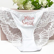 Personalised Bride Knickers - Wedding Gift