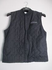 Vintage Adidas Quilted Gilet Mens Medium Black Bodywarmer Jacket Padded 2001