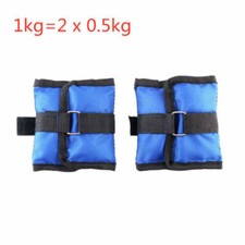 2Pcs 1KG Ankle Weights Leg Wrist Strap Running Fitness Gym Straps Waterproof New