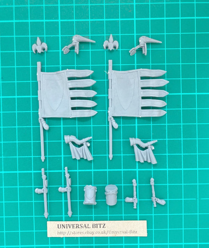Bretonnia banners horns job - horns,