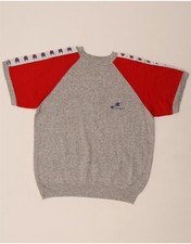 CHAMPION Mens Graphic Sweatshirt Jumper Medium Grey Colourblock CD08