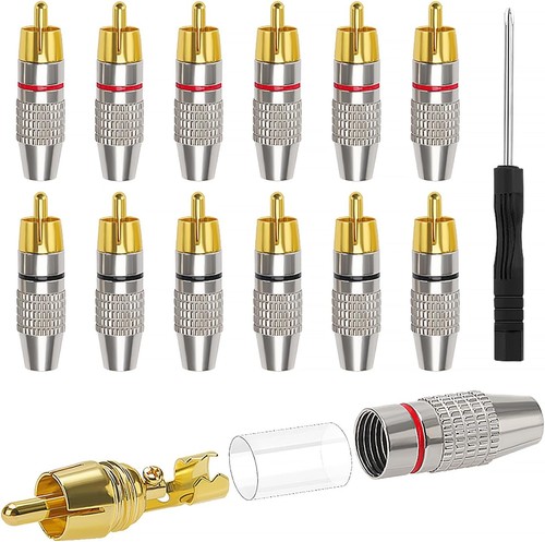 Pcs gold plated rca plug - pcs,