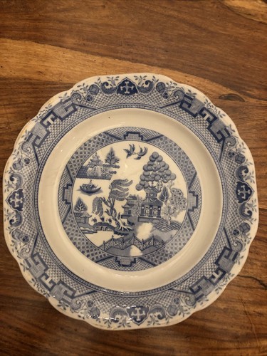 Antique willow pattern plate - antique,