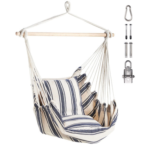 Outdoor hanging chair - chair, blue