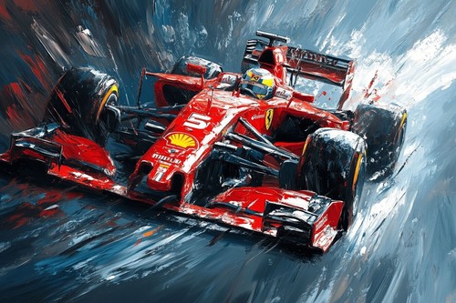 Racing car formula one - racing,
