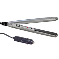 12V Compact Travel Festival Camping Portable In Car Hair Straighteners- White