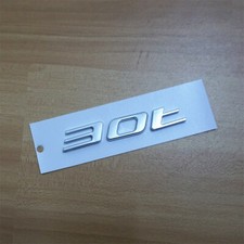 1x Chrome Silver 30t Plastic Emblem Decal Sticker Badge Turbo Pace Engine 3D AWD