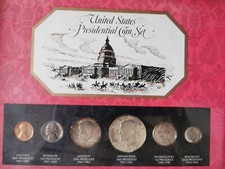 United States America Presidential Coin Set Framed Collection 1789-1963 