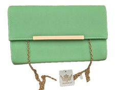 Womens  Lime Green Clutch Bag