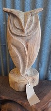Chainsaw Carving owl Wood Home Garden Sculpture Decoration Christmas gift idea