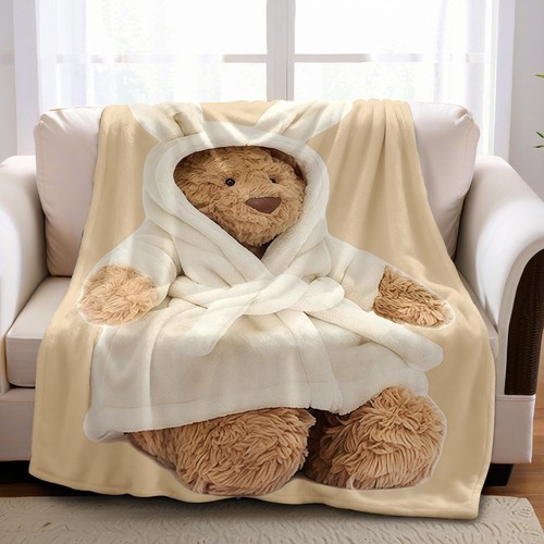 Teddy fleece blanket soft - blanket,