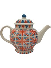 Emma Bridgewater Union Jack Pattern Ceramic Teapot British Design