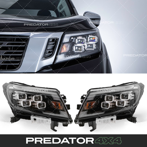 Front led headlights - front,