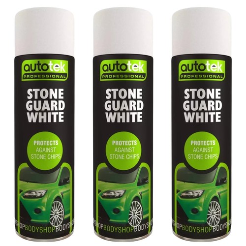 Autotek white stone guard - white,