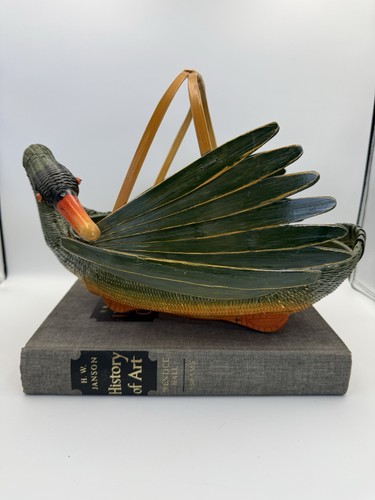 Large wicker duck basket - wicker,