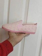 NEW Pink Flossy Style Pink Scented Summer Loafer Espadrille  Shoes Size 5 (38)