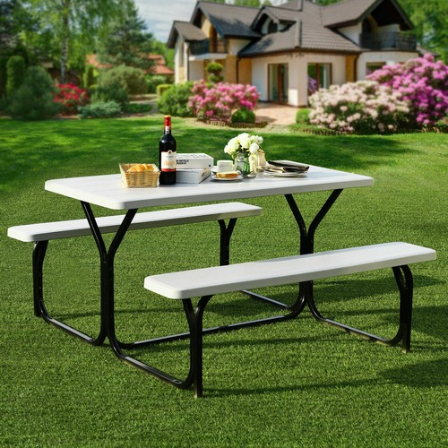 Outdoor picnic table - picnic, bench