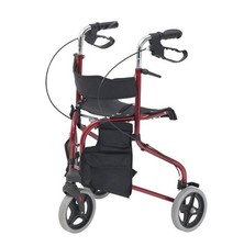 Folding Red Tri Wheel Height