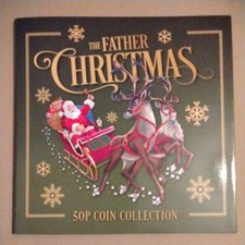 Father Christmas Fifty Pence 5 Coin Collection 50p Jersey 2023 Westminster Mint
