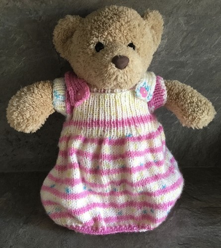 Hand knitted teddy bear - hand,