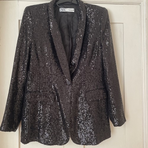 Zara black sequin - zara,