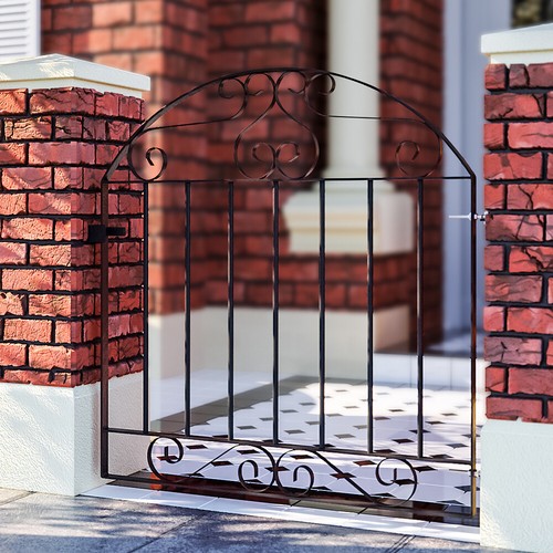 3ft high wrought iron - iron, metal