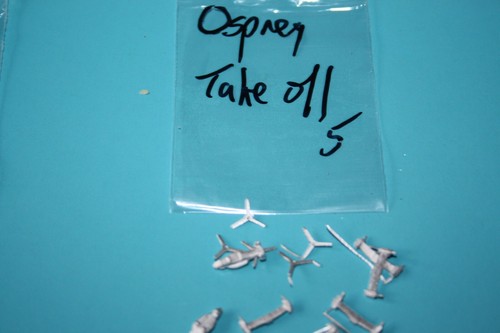 Osprey helicopter model taking